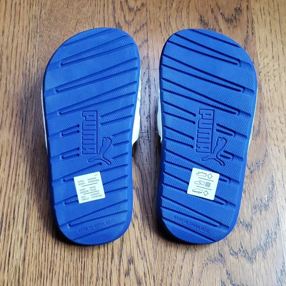 NEW Cool Cat Shibori Jr. Slide Sandal Blue Tie Dye Print Puma Kids Size 11